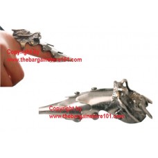 New Chrome Dragon Head Armor Claw Iron Reaver Ring Knife Armor Finger 440 Steel No Blade